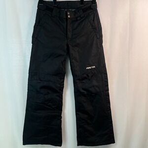 Arctix Snow Pants Youth Medium Black Reinforced Knees Seat Insulated‎ Outdoor